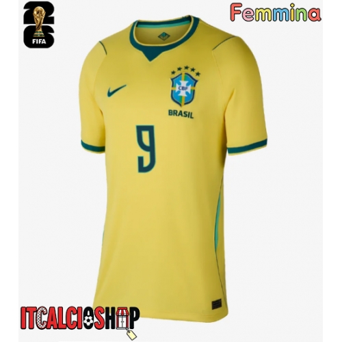 Brasile Matheus Cunha #9 Prima Maglia Femmina Mondiali 2026 Manica Corta